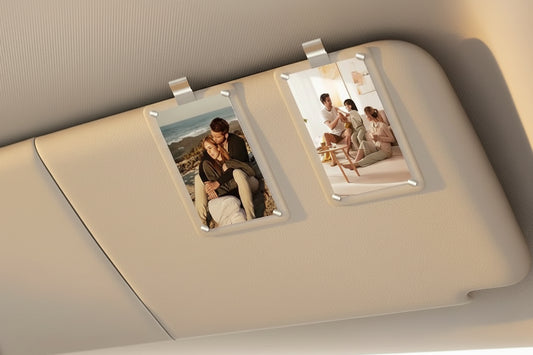 Acrylic Magnetic Car Sunshade Photo Frame