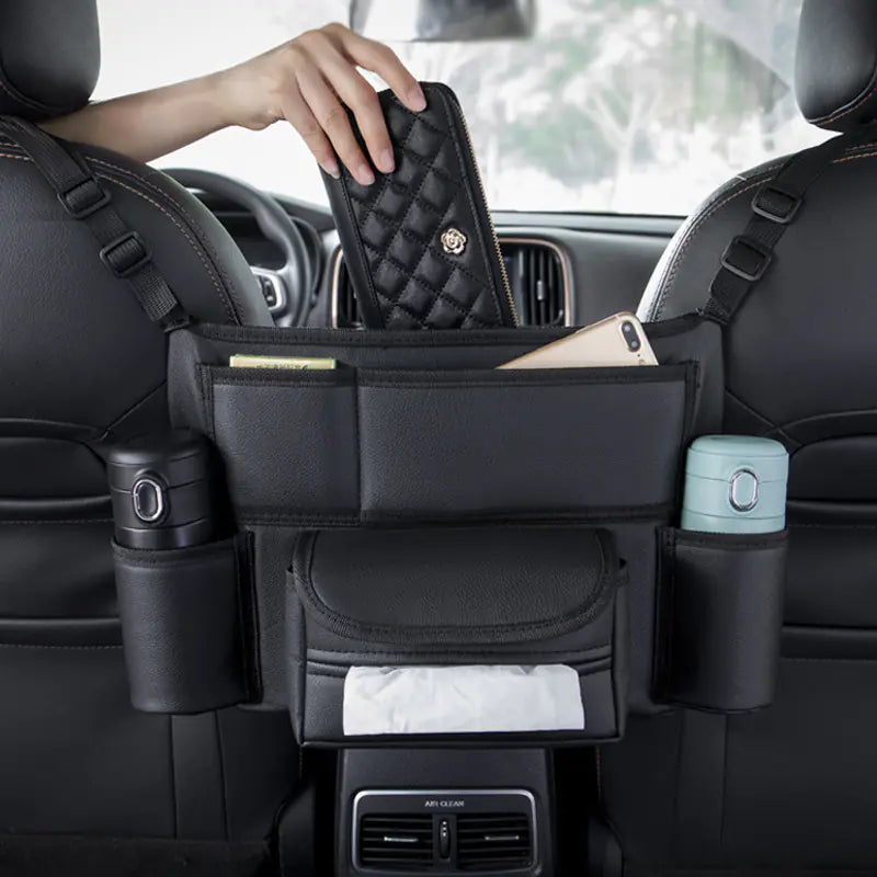 Car Seat Storage Bag and Tissue Box